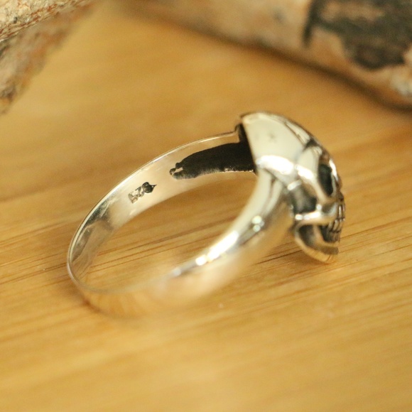High Quality 925 Sterling Silver Skull Men's Rings - Picture 5 of 8
